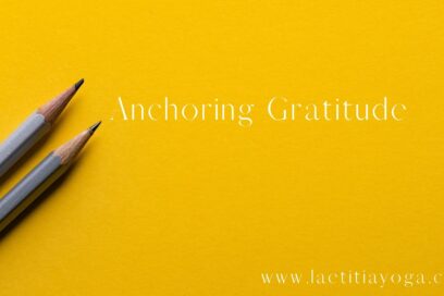 Anchoring Gratitude